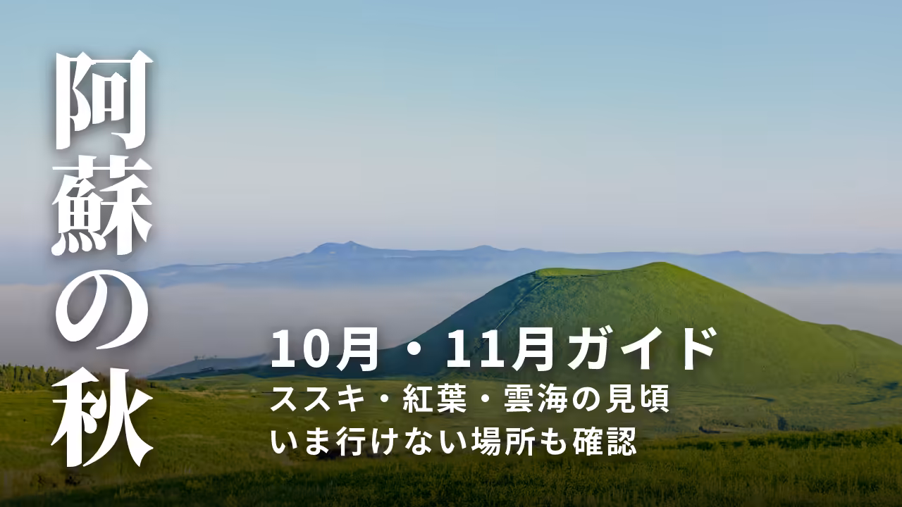 【阿蘇の秋】10月・11月の観光ガイド｜ススキ・紅葉・雲海の見頃と注意点
